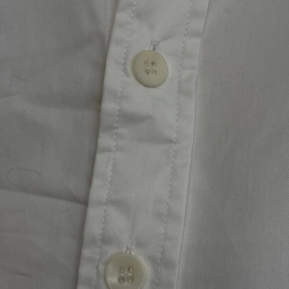 NEW TIBI Women's Shirt White Size XXS Eco Poplin Cropped Long Sleeve Button Down - Picture 6 of 12